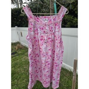 Lot of 3 Aria Cotton Nightgown Purple/blue/White Cottagecore 2x 100% Cotton trad